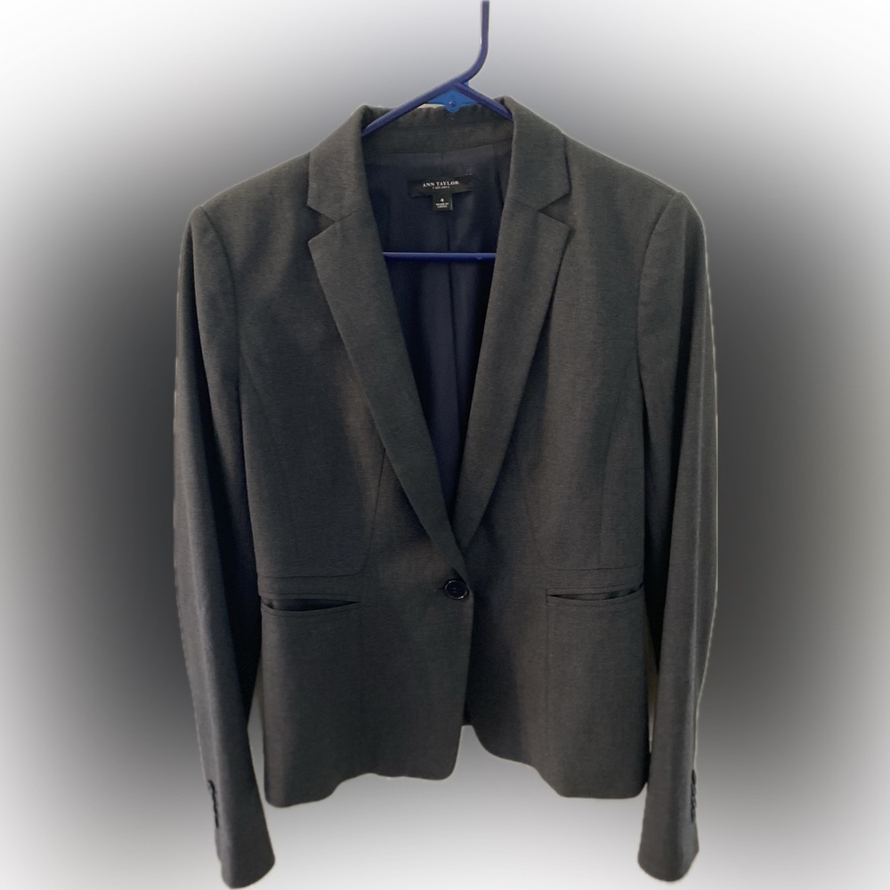 Ann Taylor Charcoal Blazer